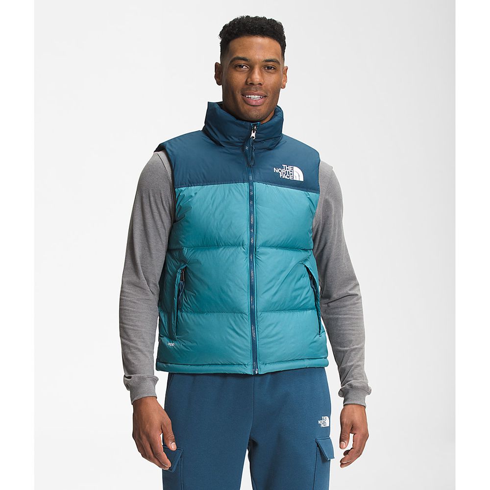 The North Face Nuptse Jacket Mens Australia - The North Face 1996 Retro Blue Mountain (OQS-028694)